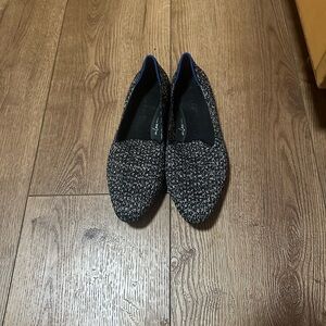 Rothy's Black and Gray Loafers